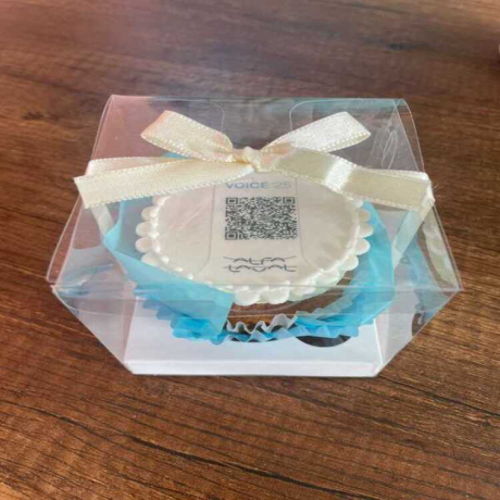 Cupcake logo y QR