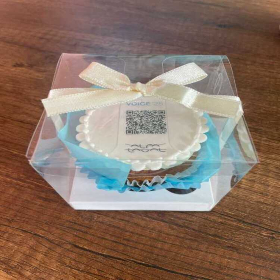 Cupcake logo y QR