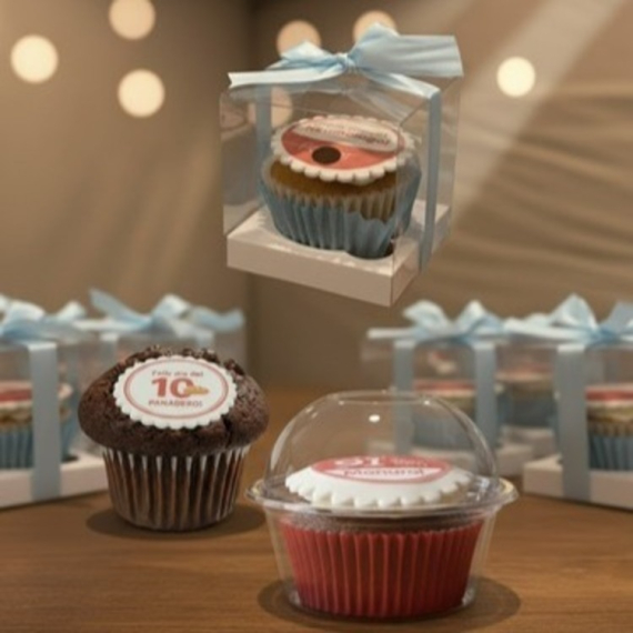 Presentaciones de Cupcakes con Logo 